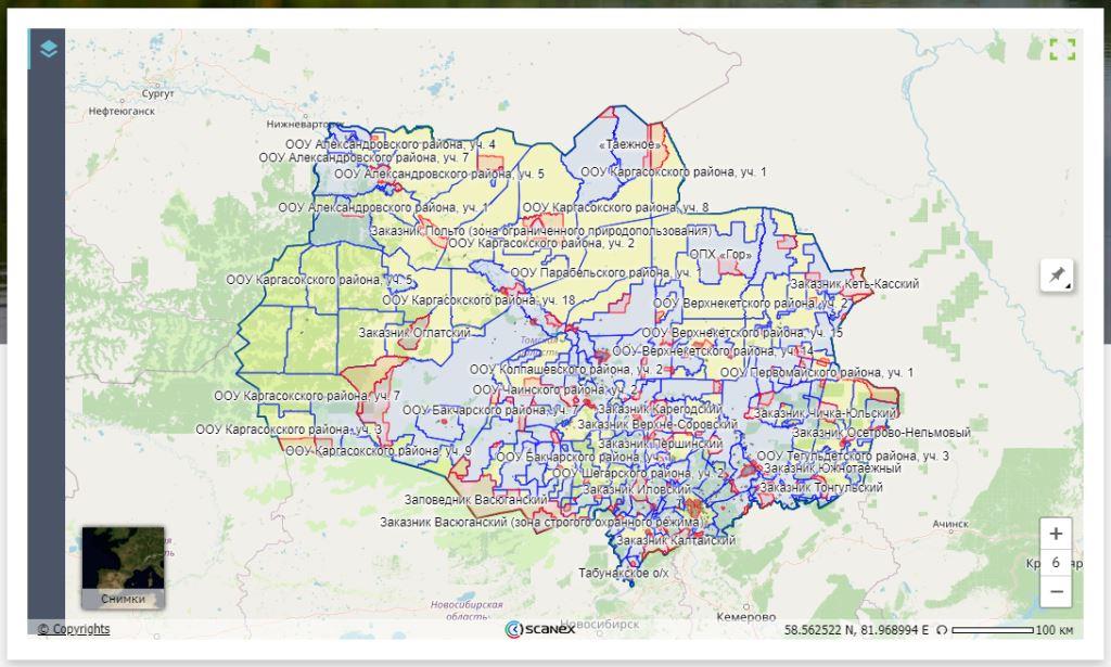 Полное обновление границ охотугодий Томской области