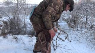 Охота на бобров, установка капканов на бобра.(Ставлю капканы на бобра на плотине., 2016-11-15T19:06:30.000Z)