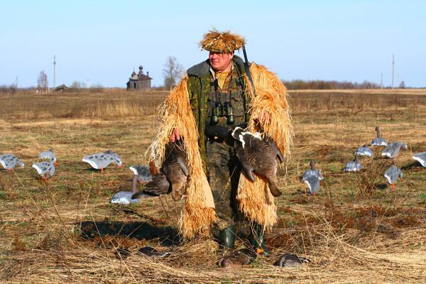 какая дробь на гуся весной