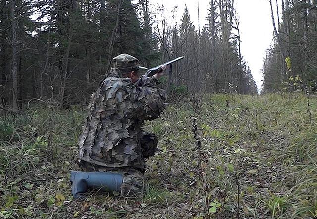 Выстрел при ходовой охоте на тетерева