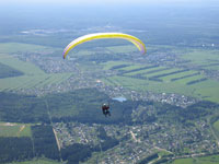 Параплан над просторами Ленинградской области