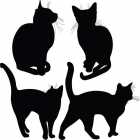 Шаблон кошек