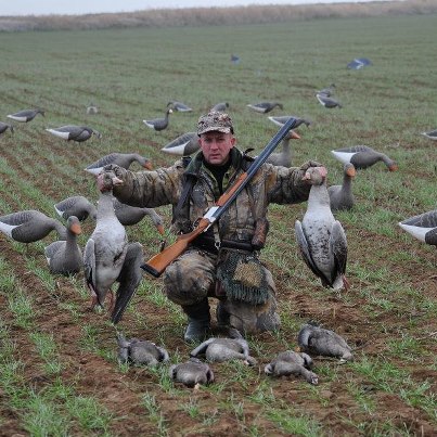 Охота на гуся на перелетах