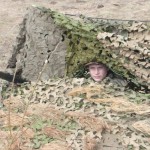 Скрадок из маскировочной сети