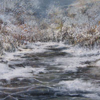 Пейзаж на зеркале.