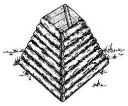 сруб-ловушка для охоты на волка