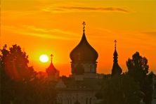 Фото Древность и современность Вид на Михайловский собор с колокольней, Як тебе не любити Киеве мий.