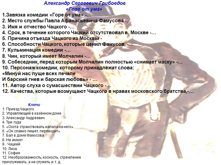 Александр Сергеевич Грибоедов