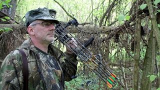 Bear Archery - Охота с блочным луком на зайца с 50 метров, стрельба с огибанием препятствия(Возможна ли охота с