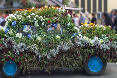 Цветочная машинка