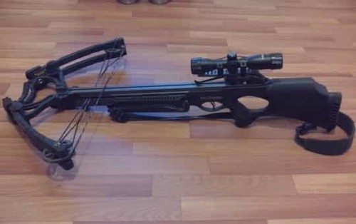 блочный арбалет с оптикой