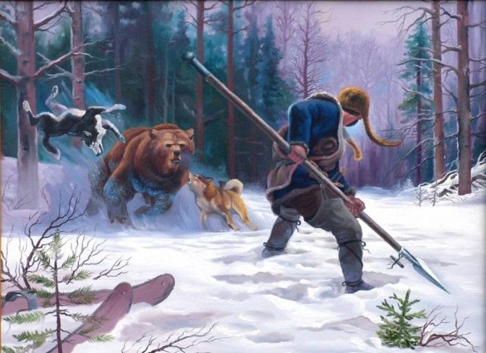 Внезапное нападение медведя