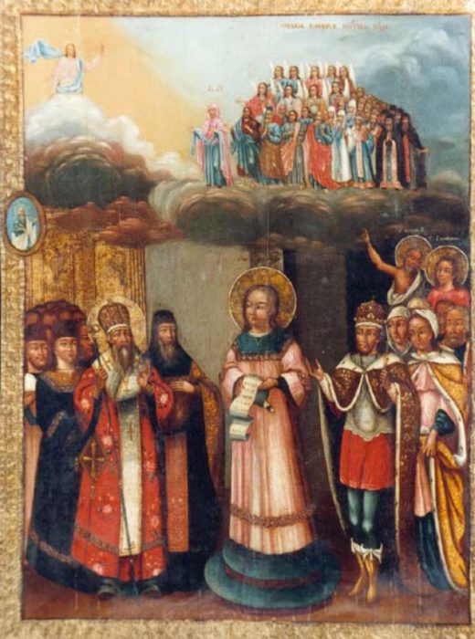 Покров Пресвятой Богородицы икона конца XVIII века