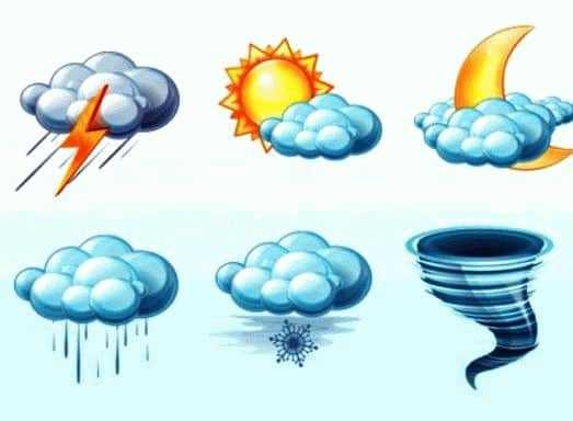 прочитай соедини народные приметы для определения погоды