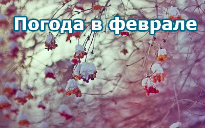 Погода в феврале