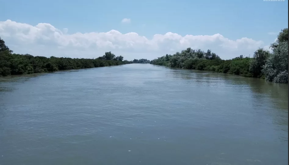 Темрюкский район, низовья реки Кубань