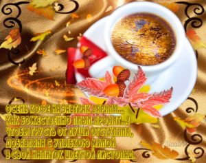 Душевные пожелания с Добрым осенним утром в картинках! Красивые пожелания доброго утра и хорошего дня.