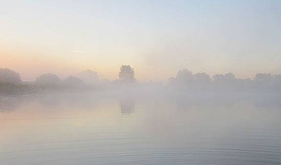Туман над водоемом