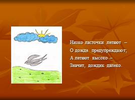 Выявление изменения признаков погоды нашей местности используя народные приметы, слайд 10