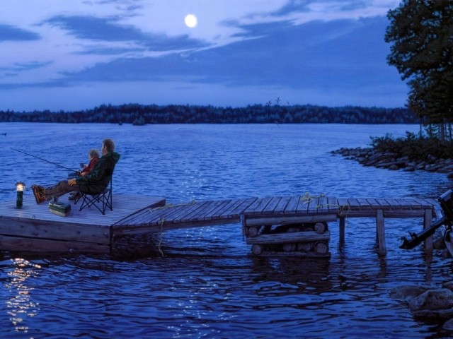 вечерняя рыбалка