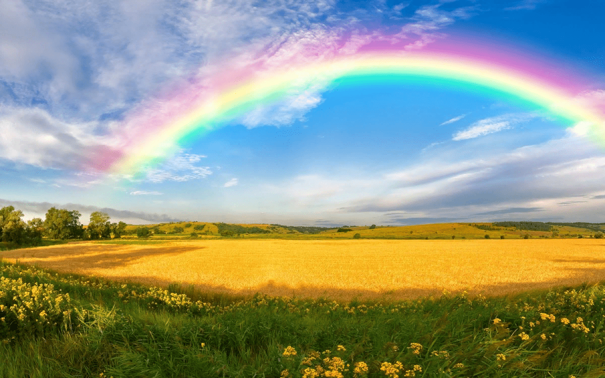 погода во время радуги
