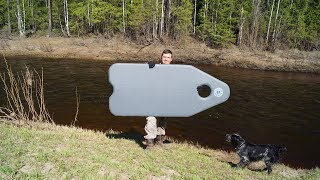 Весельная надувная лодка из пвх с надувным дном