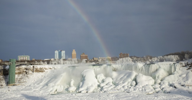 Радуга зимой