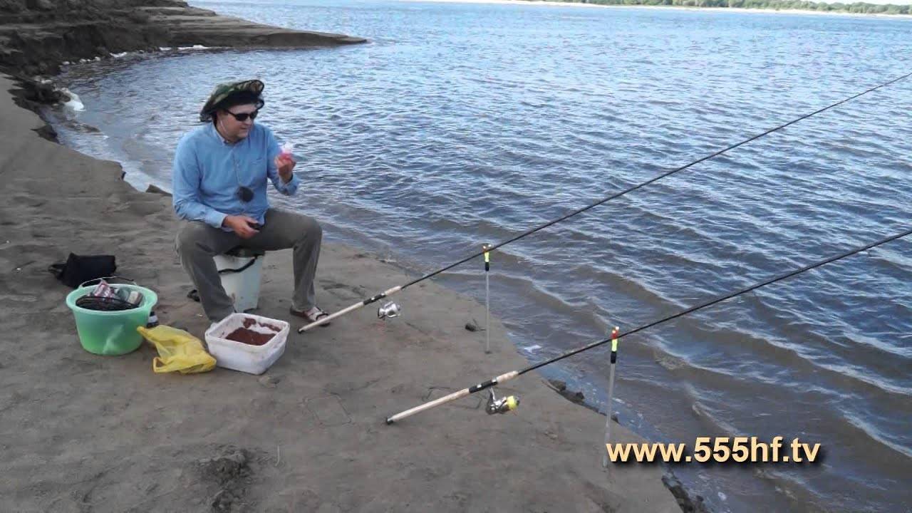 Рыбалка на днепре - ловля на фидер в городе с известным рыбаком