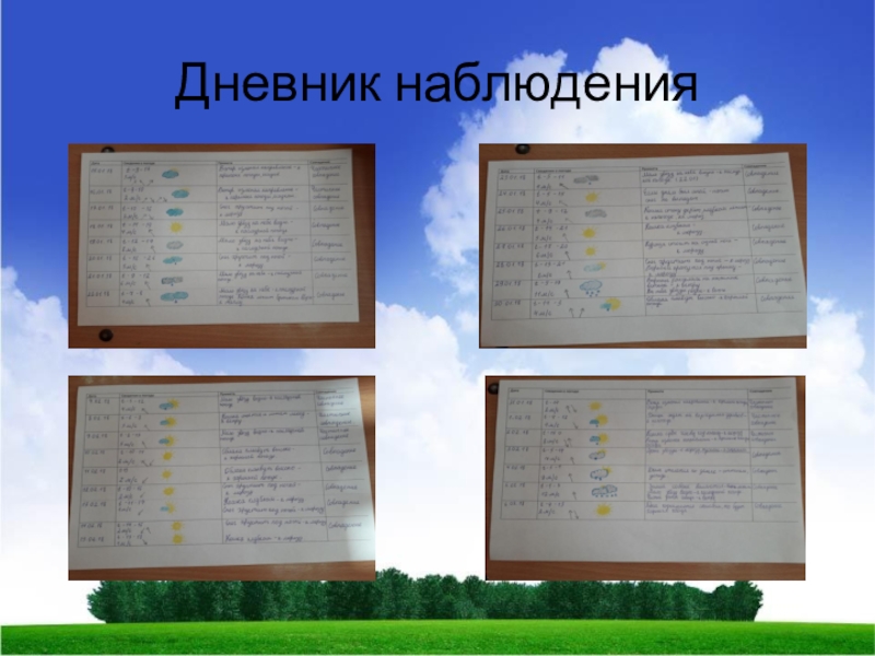 Дневник наблюдения