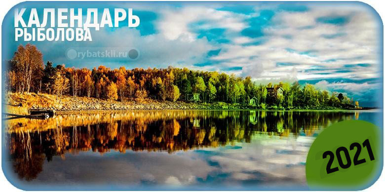 Календарь рыболова на 2021 год по месяцам и дням