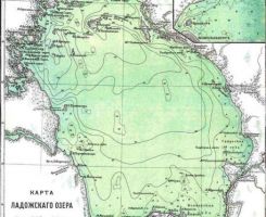 карта ладожского озера