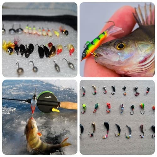 на какие приманки ловить окуня зимой