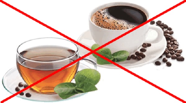 Исключить кофе и крепкий чай