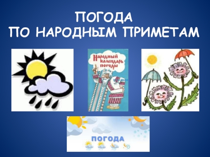 презентация по теме народные приметы и погода