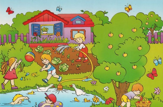 приметы лета для детей в картинках