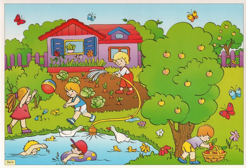 приметы лета для детей в картинках