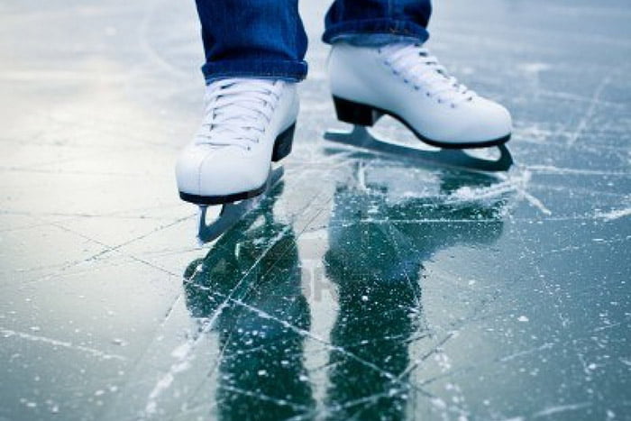 Катание на коньках по льду