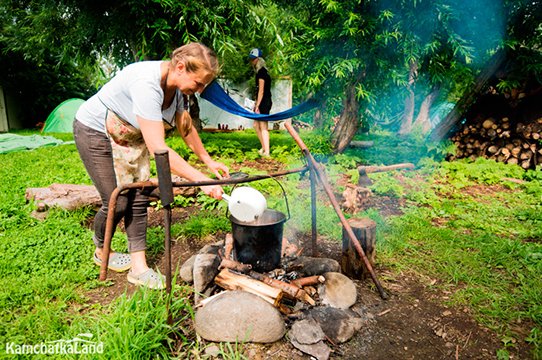 кемпинг на Паужетке в туре