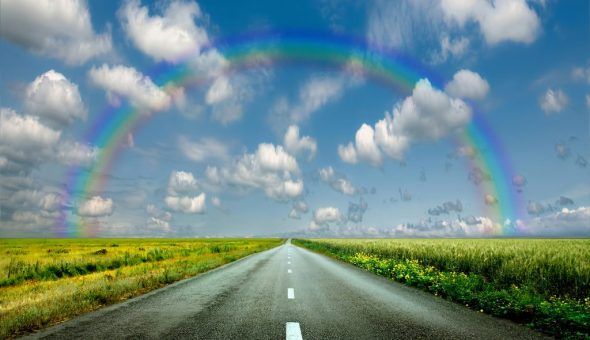 Радуга на небе