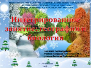 г. Острогожск 2013 г.