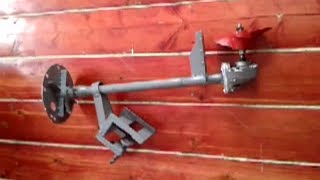 Лодочный мотор из триммера и болгарки своими руками