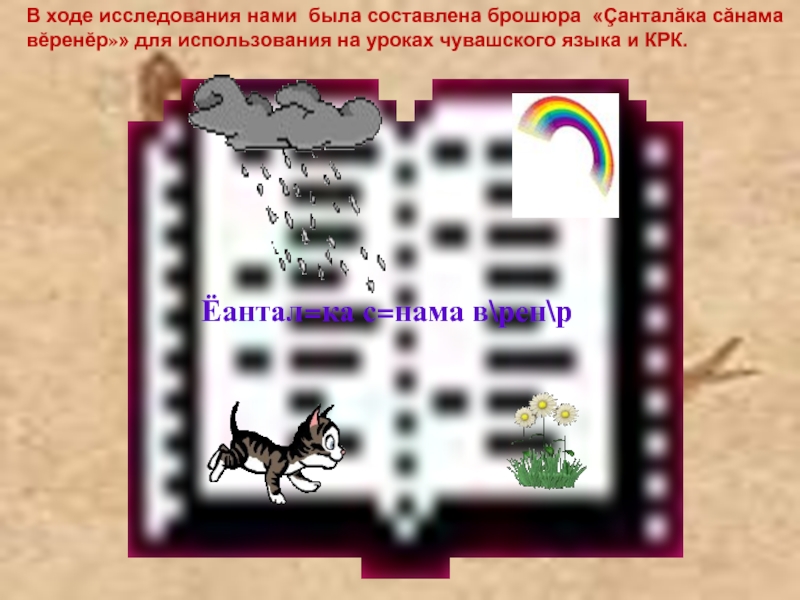 В ходе исследования нами была составлена брошюра «Çанталăка сăнама